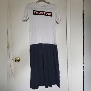 Zara Trafaluc Long T-Shirt Dress
